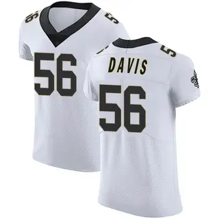 New Orleans Saints Men's Demario Davis Elite Vapor Untouchable Jersey - White