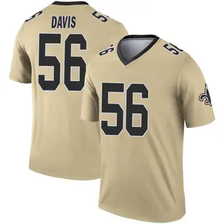 New Orleans Saints Men's Demario Davis Legend Inverted Jersey - Gold