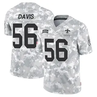 New Orleans Saints Men's Demario Davis Limited 2024 Salute to Service Jersey - Arctic Camo