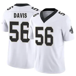New Orleans Saints Men's Demario Davis Limited Vapor F.U.S.E. Jersey - White