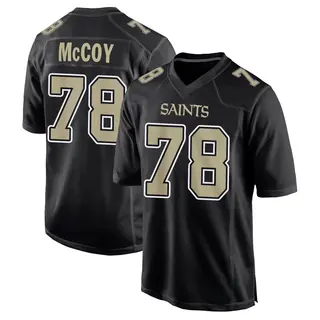 New Orleans Saints Men's Erik McCoy Game Carbon Fashion Jersey - Black