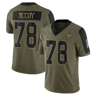 New Orleans Saints Men's Erik McCoy Limited 2021 Salute To Service Jersey - Olive