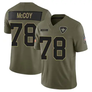 New Orleans Saints Men's Erik McCoy Limited 2025 Salute to Service Jersey - Olive