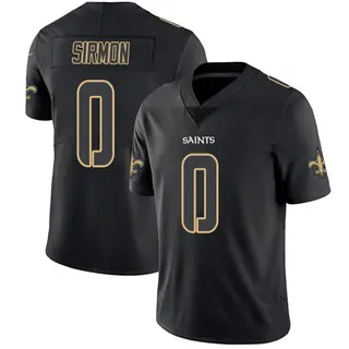 New Orleans Saints Men's Jackson Sirmon Limited Jersey - Black Impact
