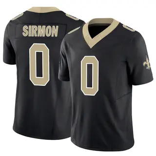 New Orleans Saints Men's Jackson Sirmon Limited Vapor F.U.S.E. Jersey - Black