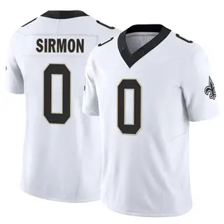 New Orleans Saints Men's Jackson Sirmon Limited Vapor F.U.S.E. Jersey - White