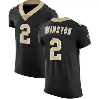 New Orleans Saints Men's Jameis Winston Elite Team Color Vapor Untouchable Jersey - Black
