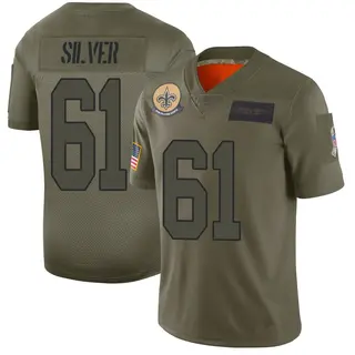 New Orleans Saints Men's Keeshawn Silver Limited 2019 Salute to Service Jersey - Camo