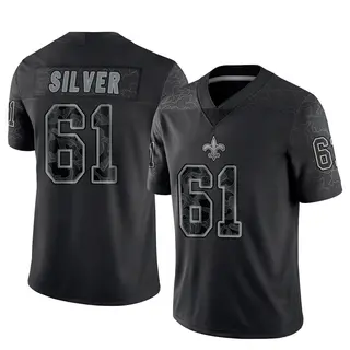 New Orleans Saints Men's Keeshawn Silver Limited Reflective Jersey - Black