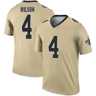 New Orleans Saints Men's Zach Wilson Legend Inverted Jersey - Gold