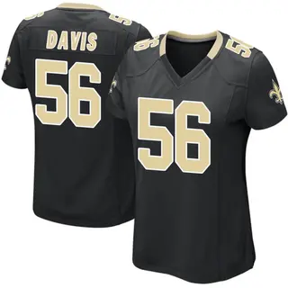 New Orleans Saints Women's Demario Davis Game Team Color Jersey - Black