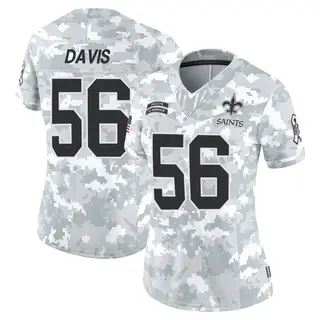 New Orleans Saints Women's Demario Davis Limited 2024 Salute to Service Jersey - Arctic Camo