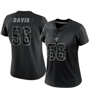 New Orleans Saints Women's Demario Davis Limited Reflective Jersey - Black