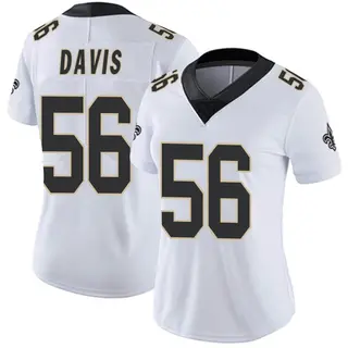 New Orleans Saints Women's Demario Davis Limited Vapor Untouchable Jersey - White