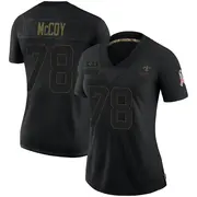 New Orleans Saints Women's Erik McCoy Limited 2020 Salute To Service Jersey - Black