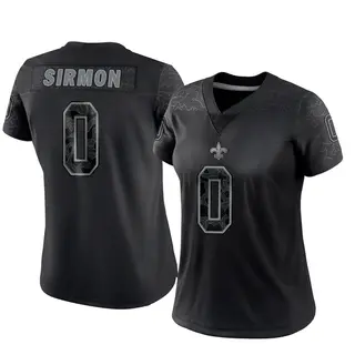 New Orleans Saints Women's Jackson Sirmon Limited Reflective Jersey - Black