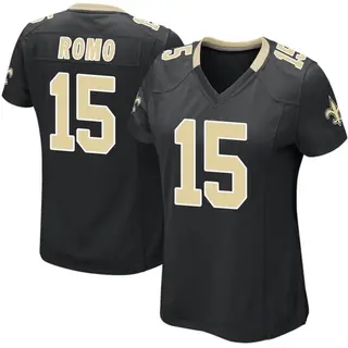 New Orleans Saints Women's John Parker Romo Game Team Color Jersey - Black