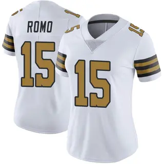 New Orleans Saints Women's John Parker Romo Limited Color Rush Jersey - White