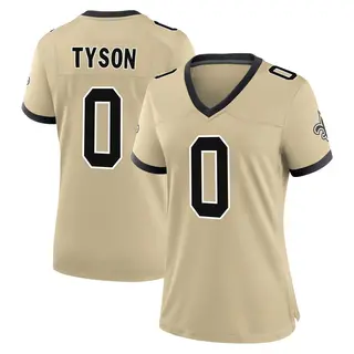New Orleans Saints Women's Jordyn Tyson Game day s Alternate Jersey - Gold