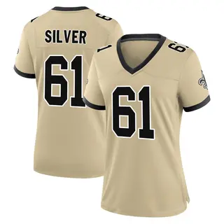 New Orleans Saints Women's Keeshawn Silver Game day s Alternate Jersey - Gold