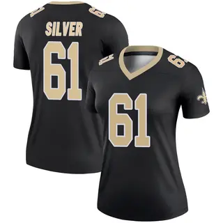 New Orleans Saints Women's Keeshawn Silver Legend Jersey - Black