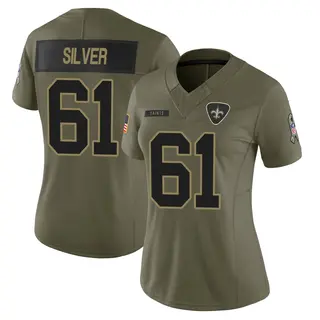 New Orleans Saints Women's Keeshawn Silver Limited 2025 Salute to Service Jersey - Olive