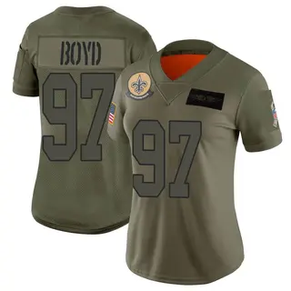 New Orleans Saints Women's Khristian Boyd Limited 2019 Salute to Service Jersey - Camo
