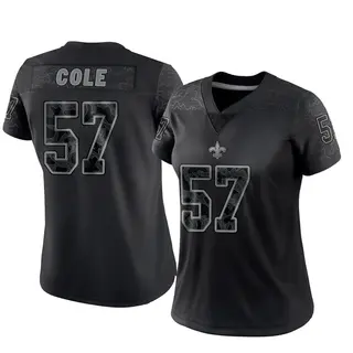 New Orleans Saints Women's Myles Cole Limited Reflective Jersey - Black