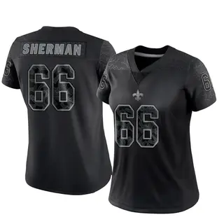 New Orleans Saints Women's Will Sherman Limited Reflective Jersey - Black