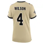 New Orleans Saints Women's Zach Wilson Game day s Alternate Jersey - Gold