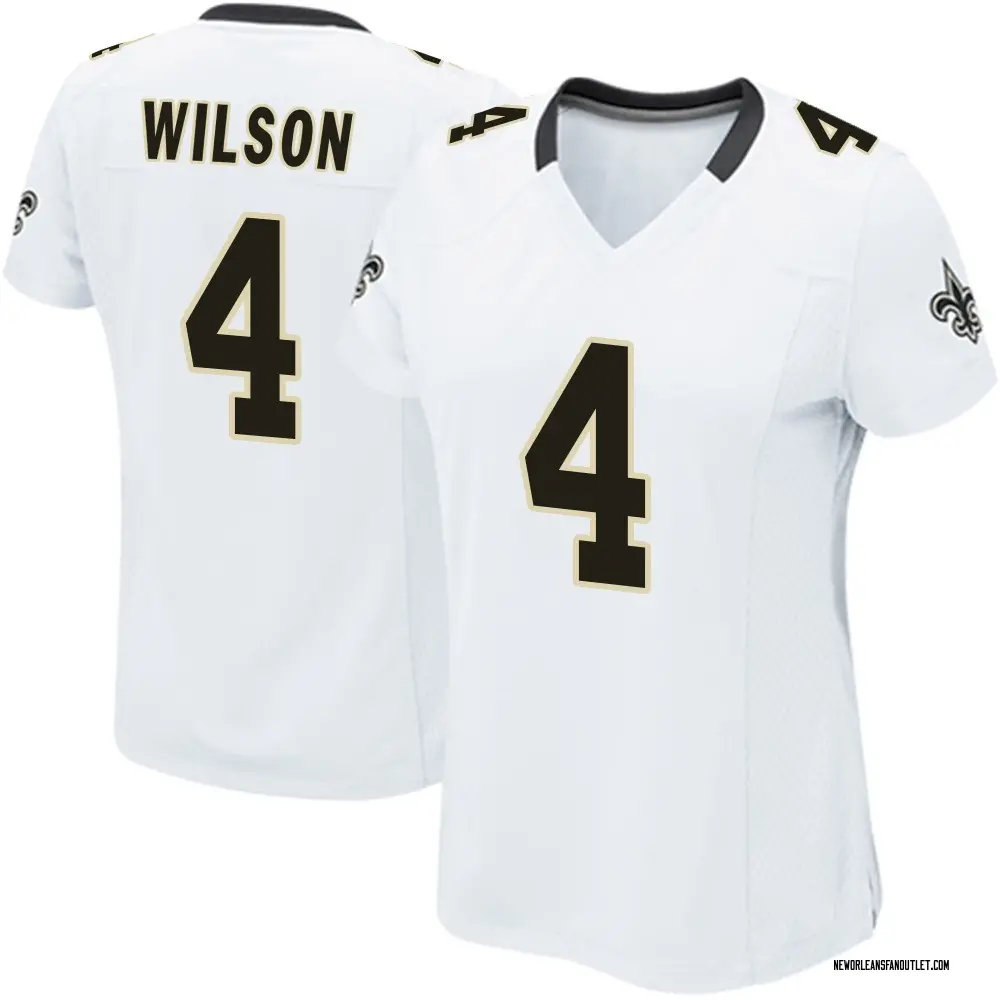 New Orleans Saints Women's Zach Wilson Game Jersey - White