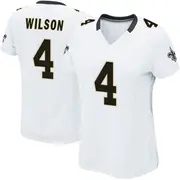 New Orleans Saints Women's Zach Wilson Game Jersey - White