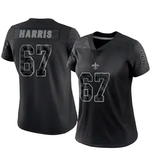 New Orleans Saints Women's Zxavian Harris Limited Reflective Jersey - Black