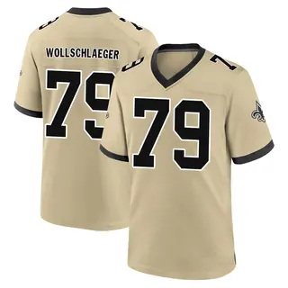 New Orleans Saints Youth Alex Wollschlaeger Game day s Alternate Jersey - Gold
