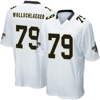 New Orleans Saints Youth Alex Wollschlaeger Game Jersey - White