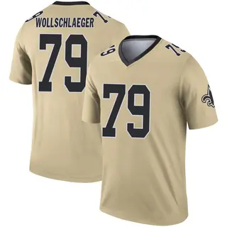 New Orleans Saints Youth Alex Wollschlaeger Legend Inverted Jersey - Gold