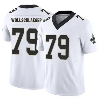 New Orleans Saints Youth Alex Wollschlaeger Limited Vapor F.U.S.E. Jersey - White