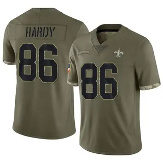 New Orleans Saints Youth Cody Hardy Limited 2022 Salute To Service Jersey - Olive