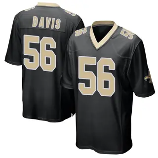 New Orleans Saints Youth Demario Davis Game Team Color Jersey - Black