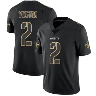 New Orleans Saints Youth Jameis Winston Limited Jersey - Black Impact