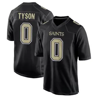 New Orleans Saints Youth Jordyn Tyson Game Carbon Fashion Jersey - Black