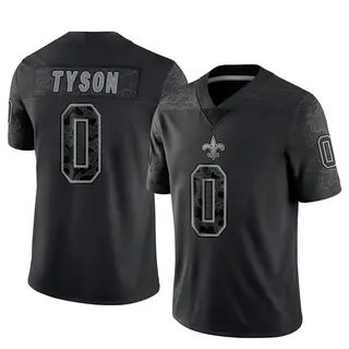 New Orleans Saints Youth Jordyn Tyson Limited Reflective Jersey - Black