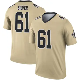 New Orleans Saints Youth Keeshawn Silver Legend Inverted Jersey - Gold