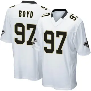 New Orleans Saints Youth Khristian Boyd Game Jersey - White