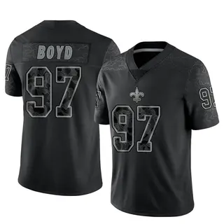New Orleans Saints Youth Khristian Boyd Limited Reflective Jersey - Black