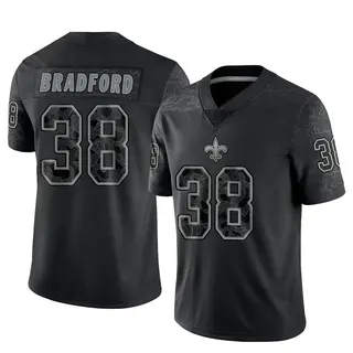 New Orleans Saints Youth Millard Bradford Limited Reflective Jersey - Black