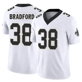 New Orleans Saints Youth Millard Bradford Limited Vapor F.U.S.E. Jersey - White