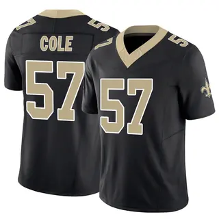 New Orleans Saints Youth Myles Cole Limited Vapor F.U.S.E. Jersey - Black