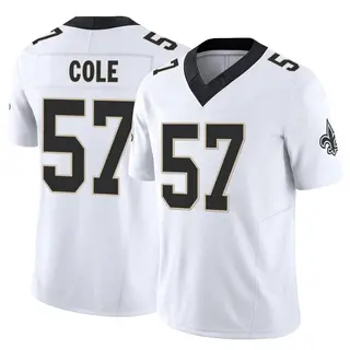 New Orleans Saints Youth Myles Cole Limited Vapor F.U.S.E. Jersey - White