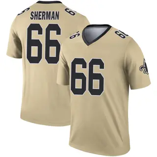 New Orleans Saints Youth Will Sherman Legend Inverted Jersey - Gold